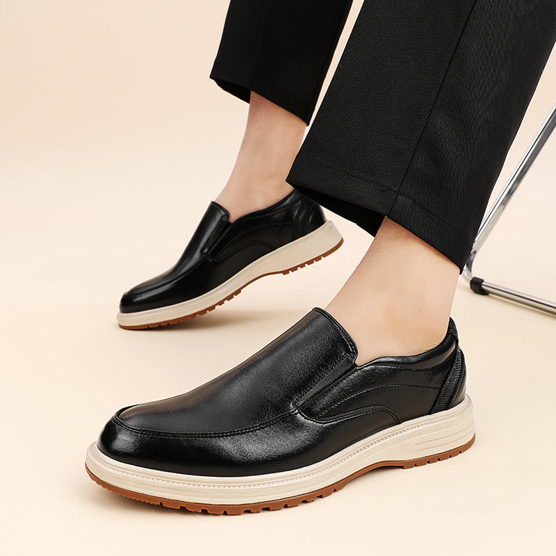 Zapatos sin cordones de cuero pulido Daren