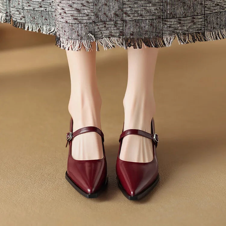 Tacones Allure de cuero genuino