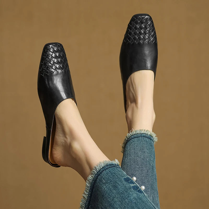 LIORA GENUINE LEATHER MULES