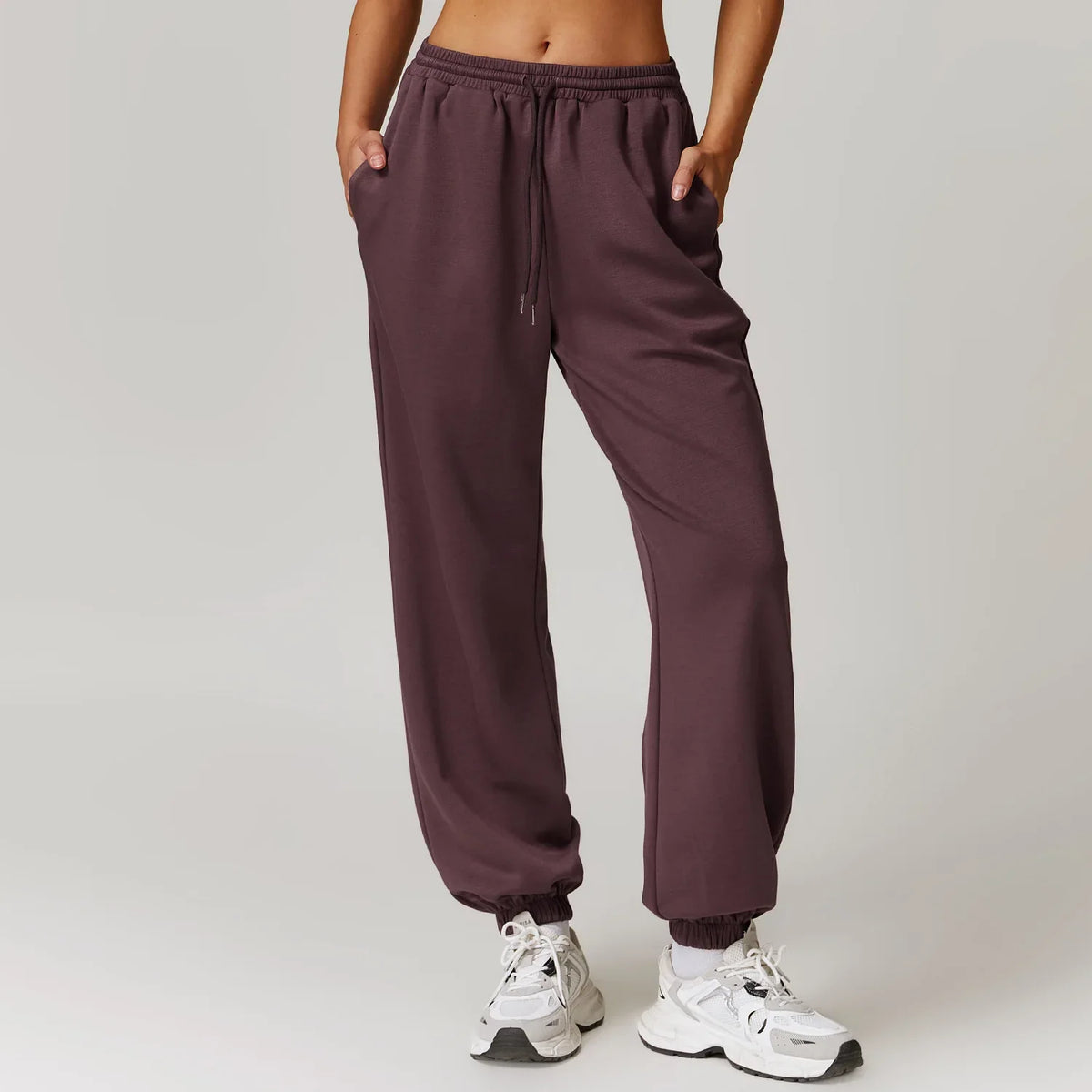 Violetta bomullsjoggers