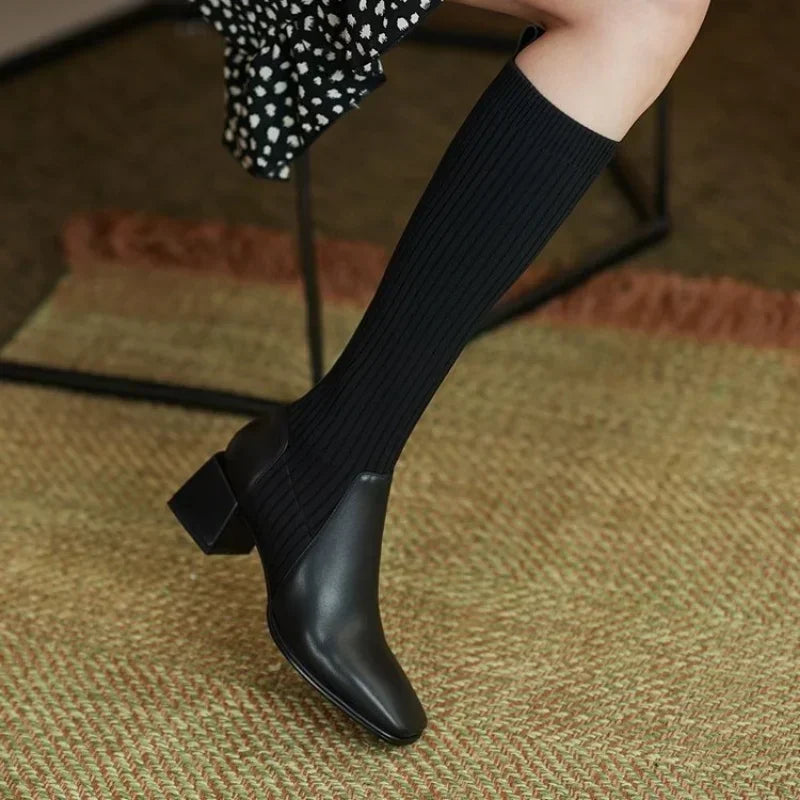 MONTREUIL KNIT BOOTS