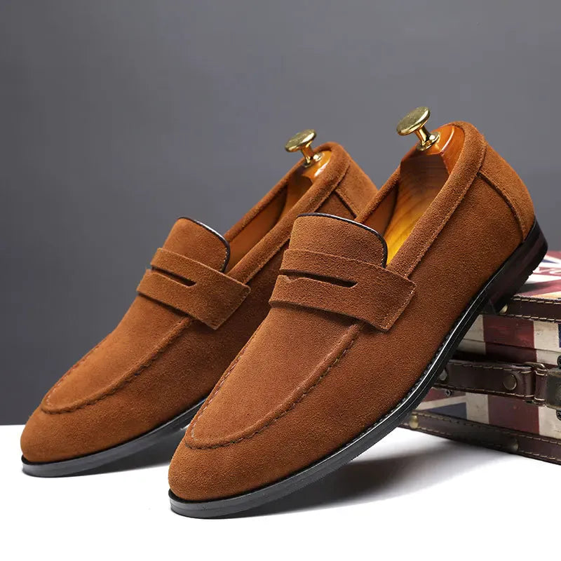 Lucas loafers i ruskind
