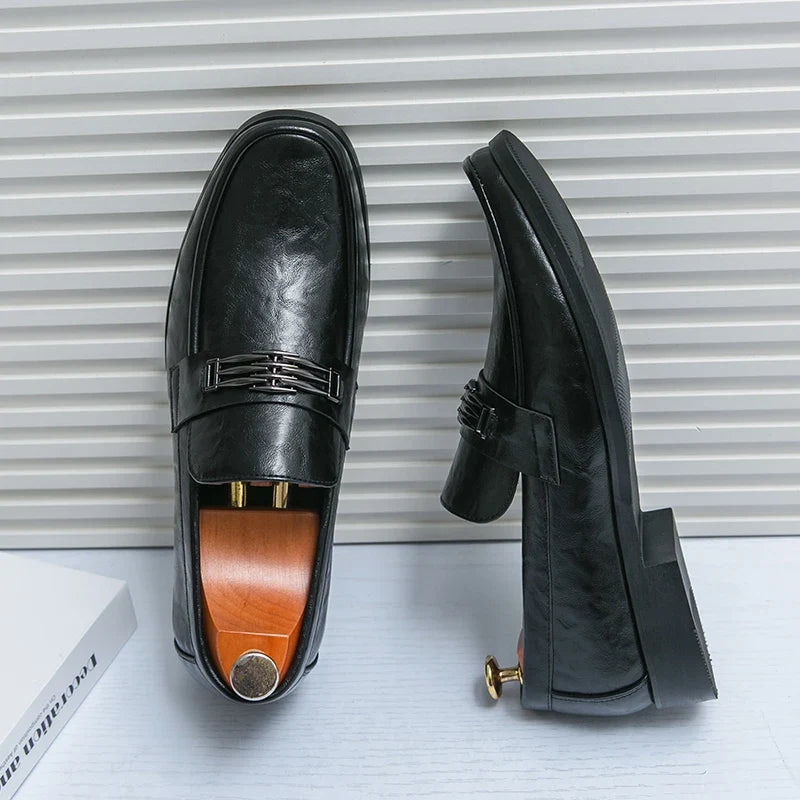 Mocasines Macon de cuero genuino