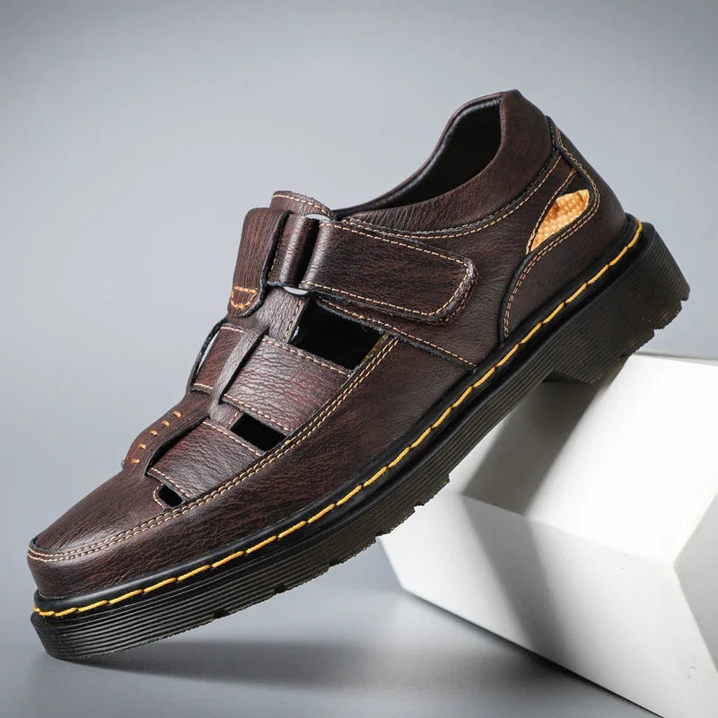 Sandalias Travi de cuero genuino