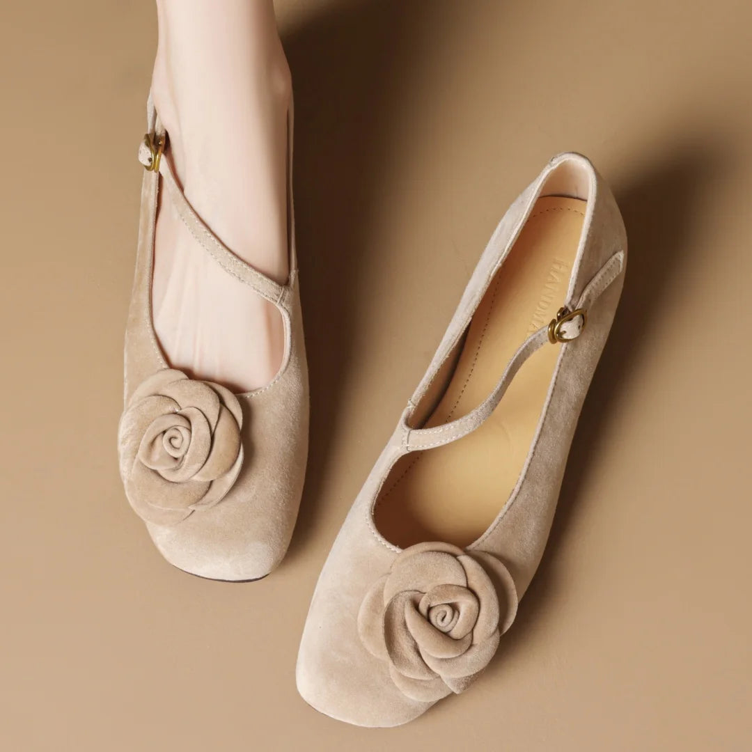 THEORA SUEDE MARY JANE HEELS