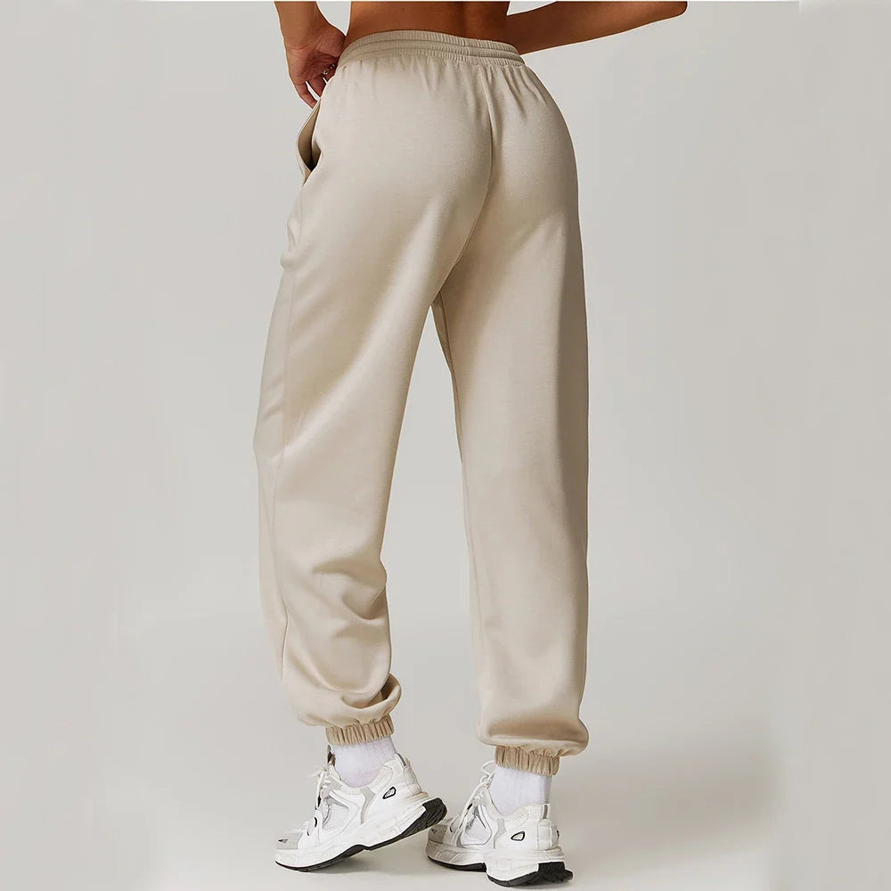 Violetta bomullsjoggers
