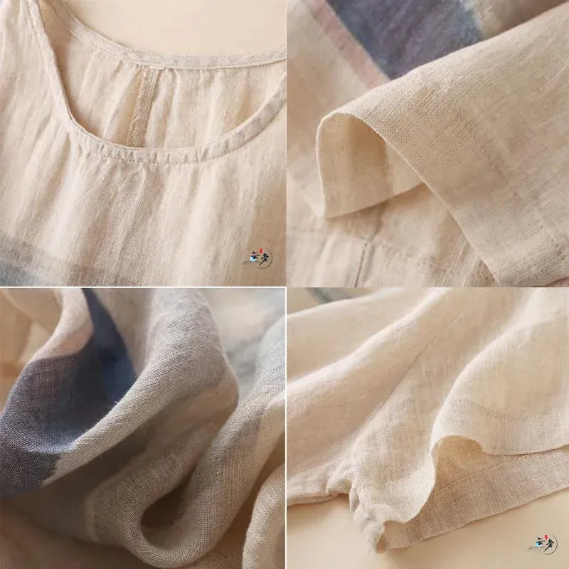 Blusa Suncrest in cotone e lino