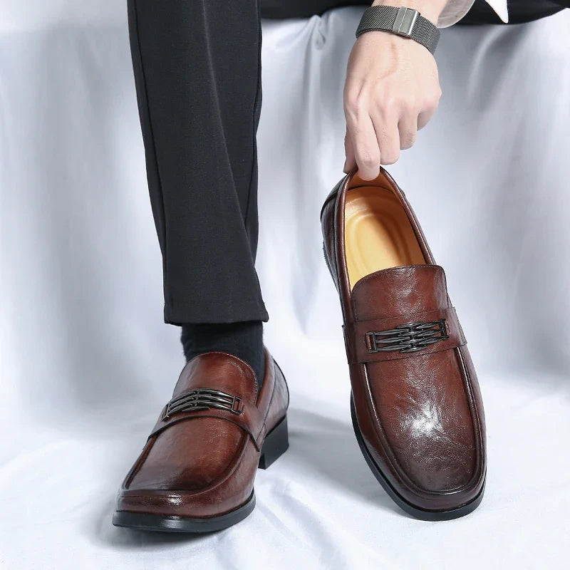 Mocasines Macon de cuero genuino