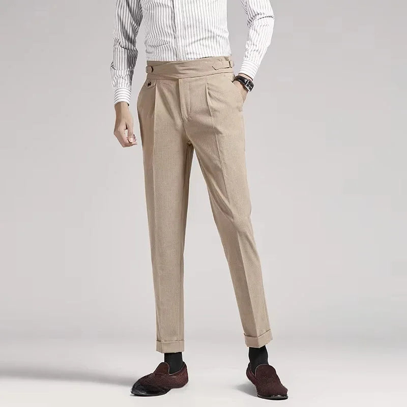Pantaloni a pieghe Old Money