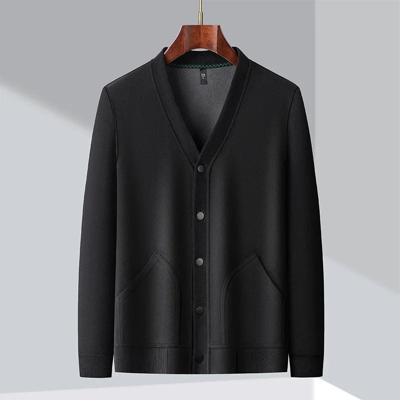 Cardigan classico con scollo a V