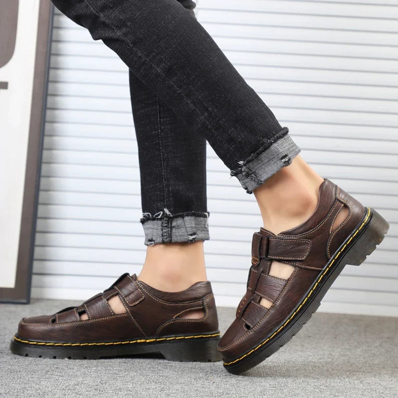 Sandalias Travi de cuero genuino