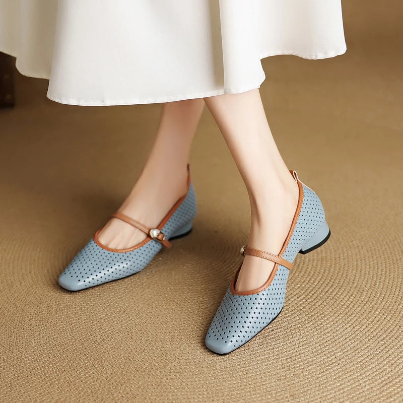 RAIKA GENUINE LEATHER MARY JANES