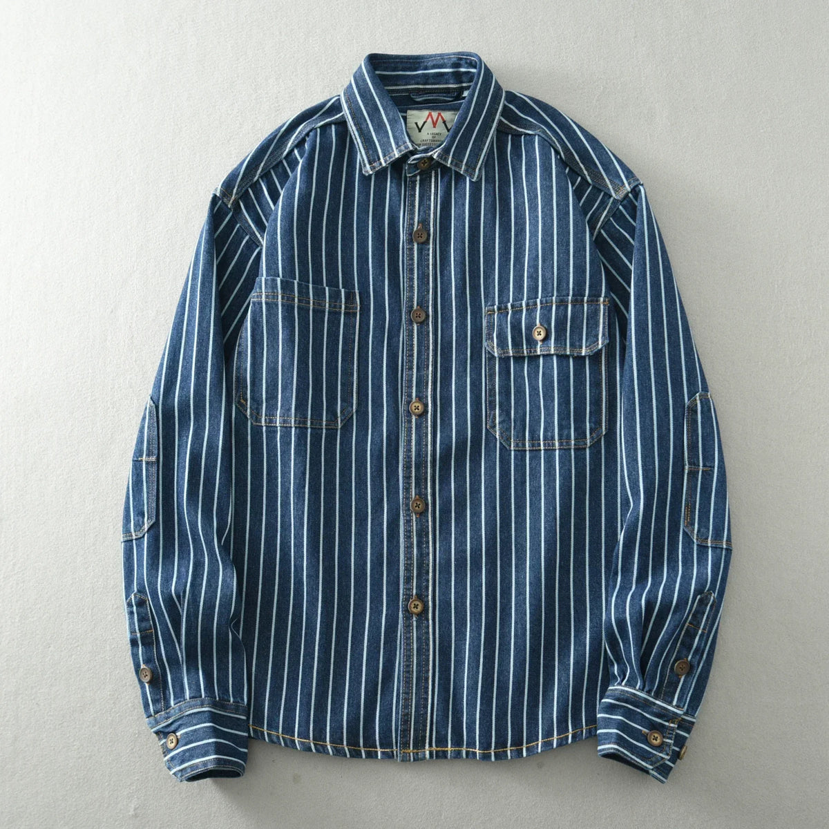 Camicia vintage in cotone con bottoni