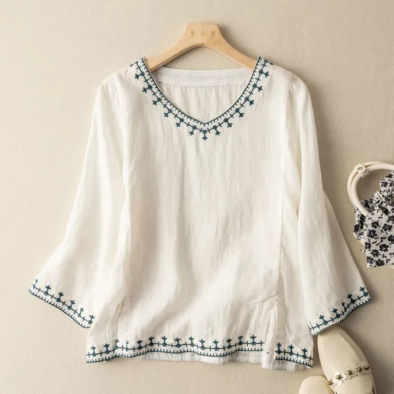 Blusa in lino Clara