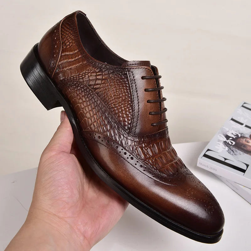 DANTE EMBOSSED BROGUES