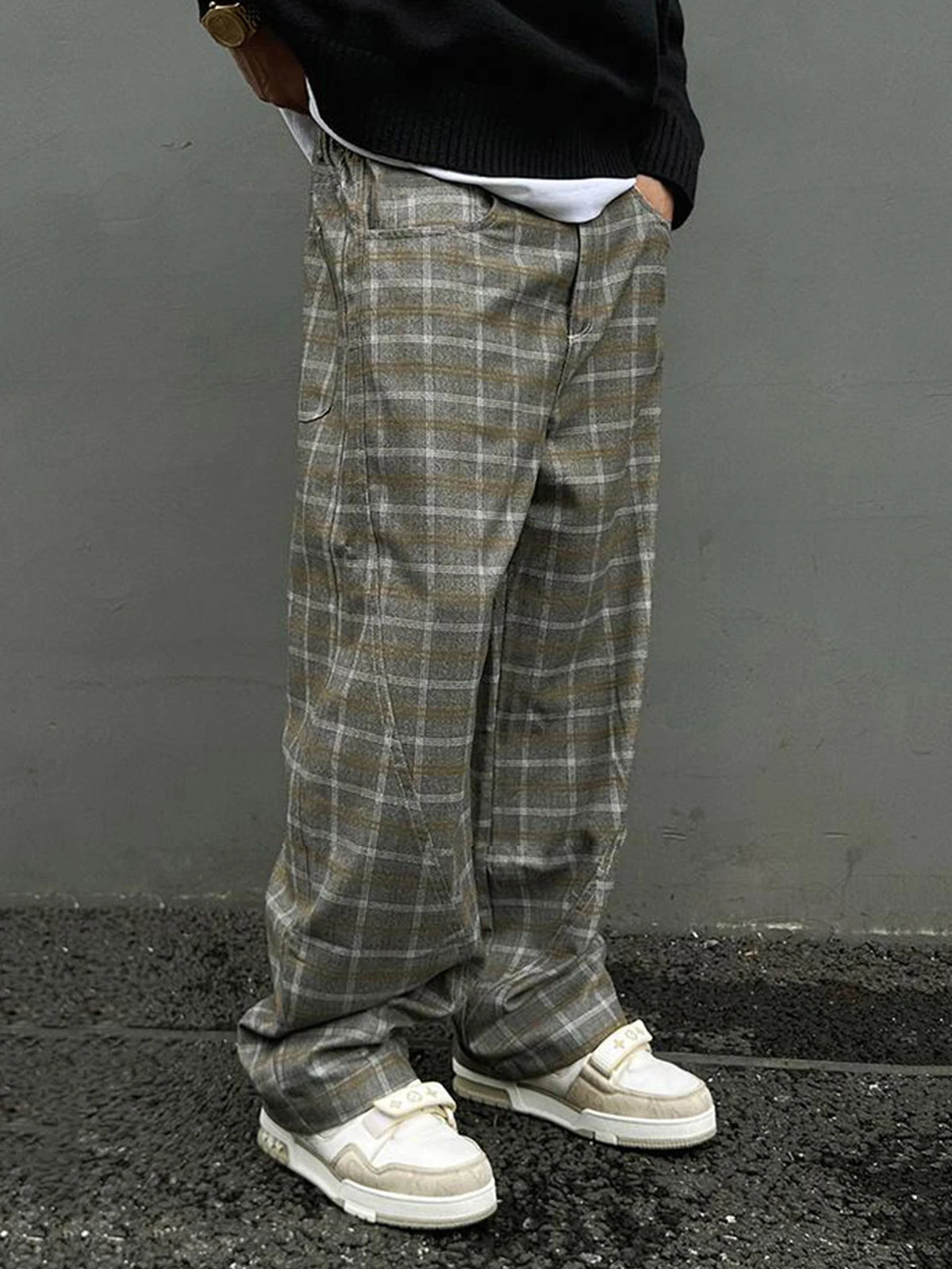 EWAN CHECK TROUSERS