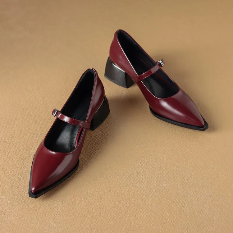 Tacones Allure de cuero genuino