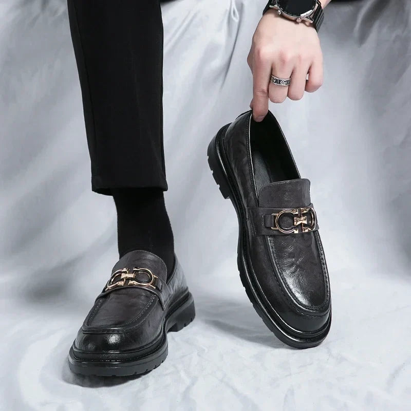 Mocassins Wilbur em pele