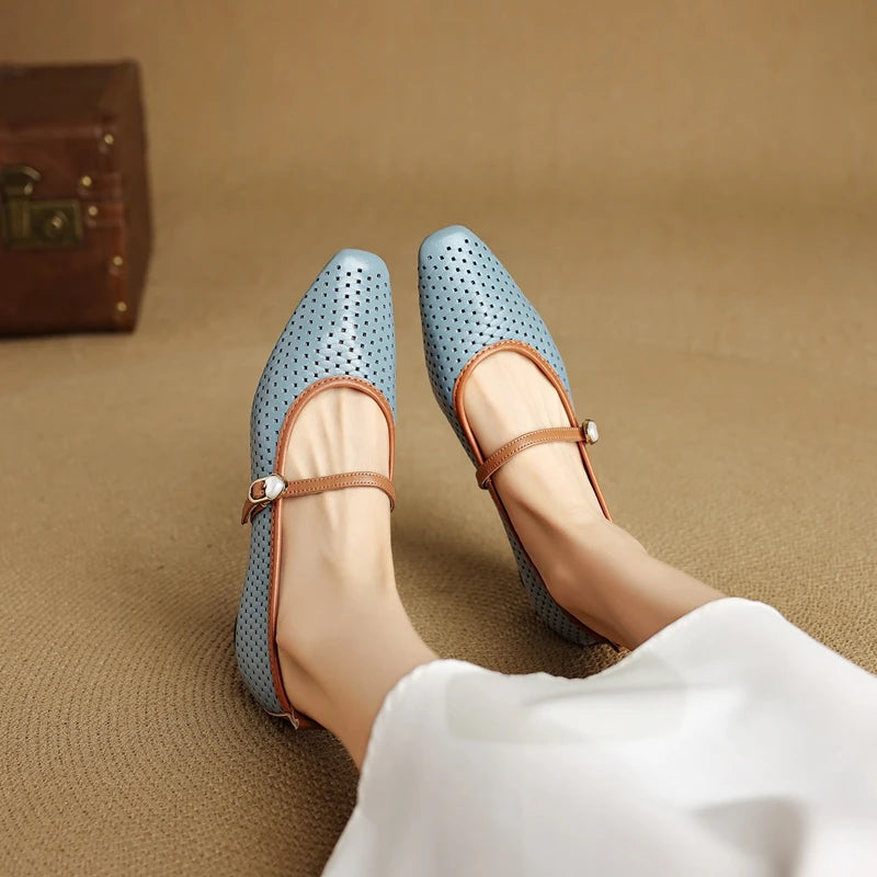RAIKA GENUINE LEATHER MARY JANES