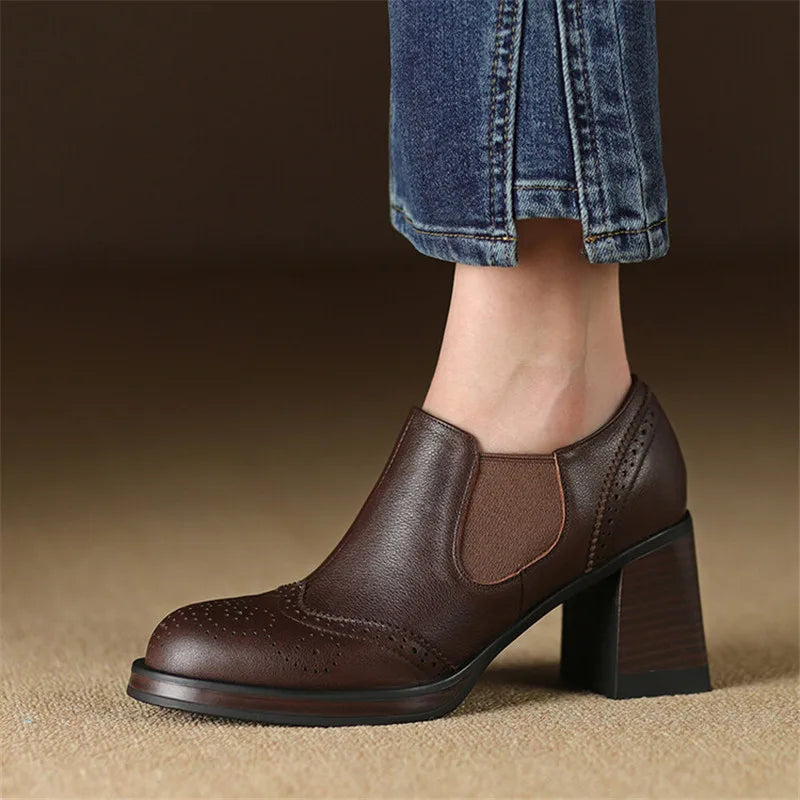 Tacchi Milan in vera pelle