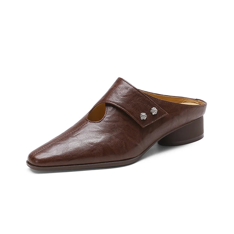 AGNIT GENUINE LEATHER MULES