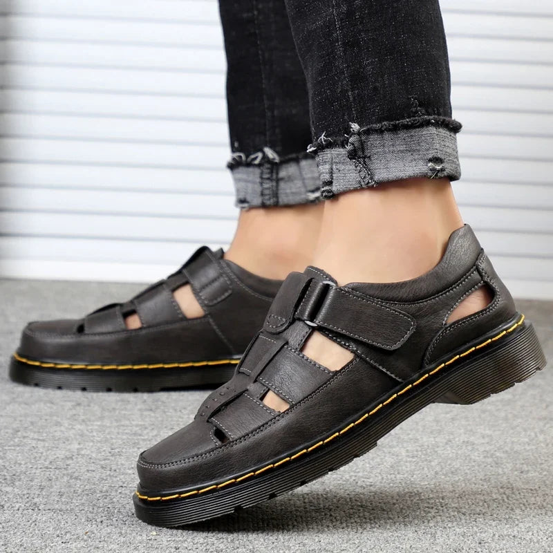 Sandalias Travi de cuero genuino