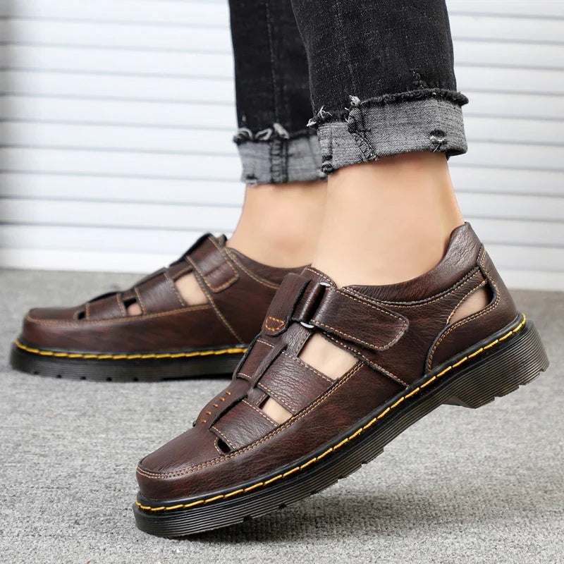 Sandalias Travi de cuero genuino