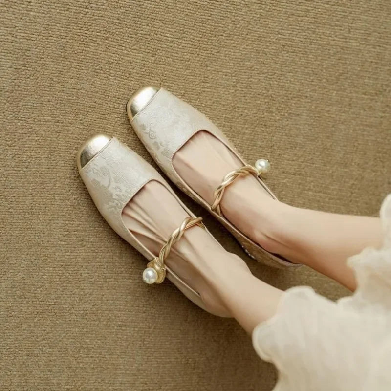 VELORA SATIN MARY JANE HEELS