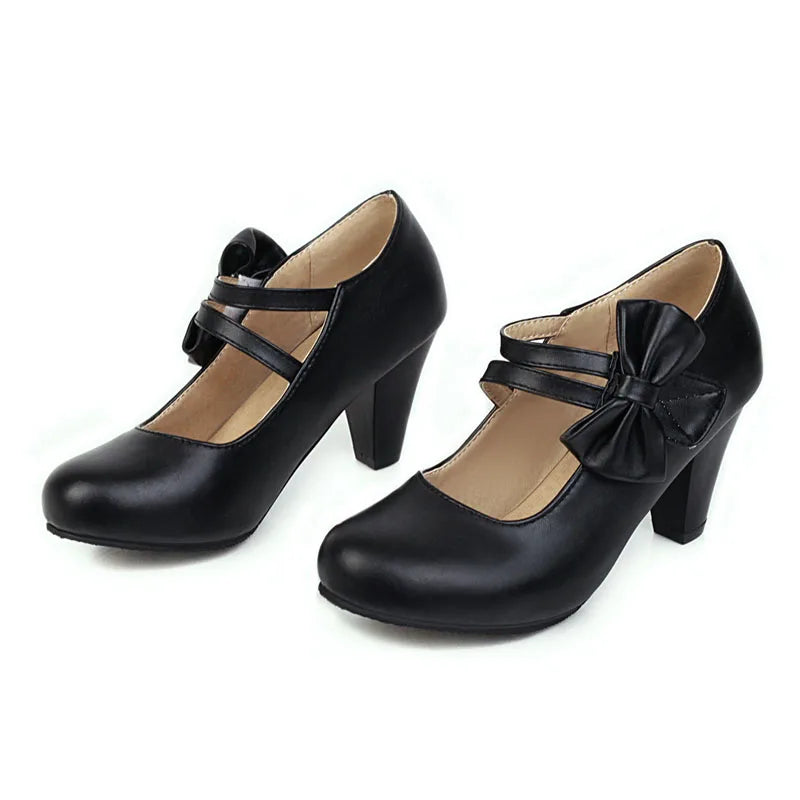 BELLA BOW HEELS