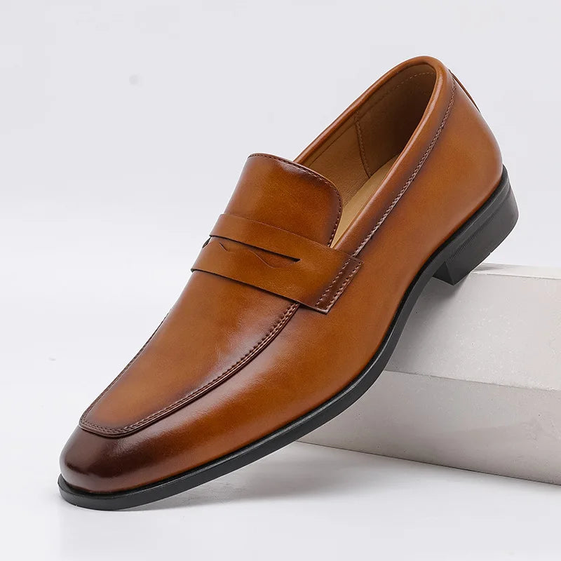 Malric loafers i läder