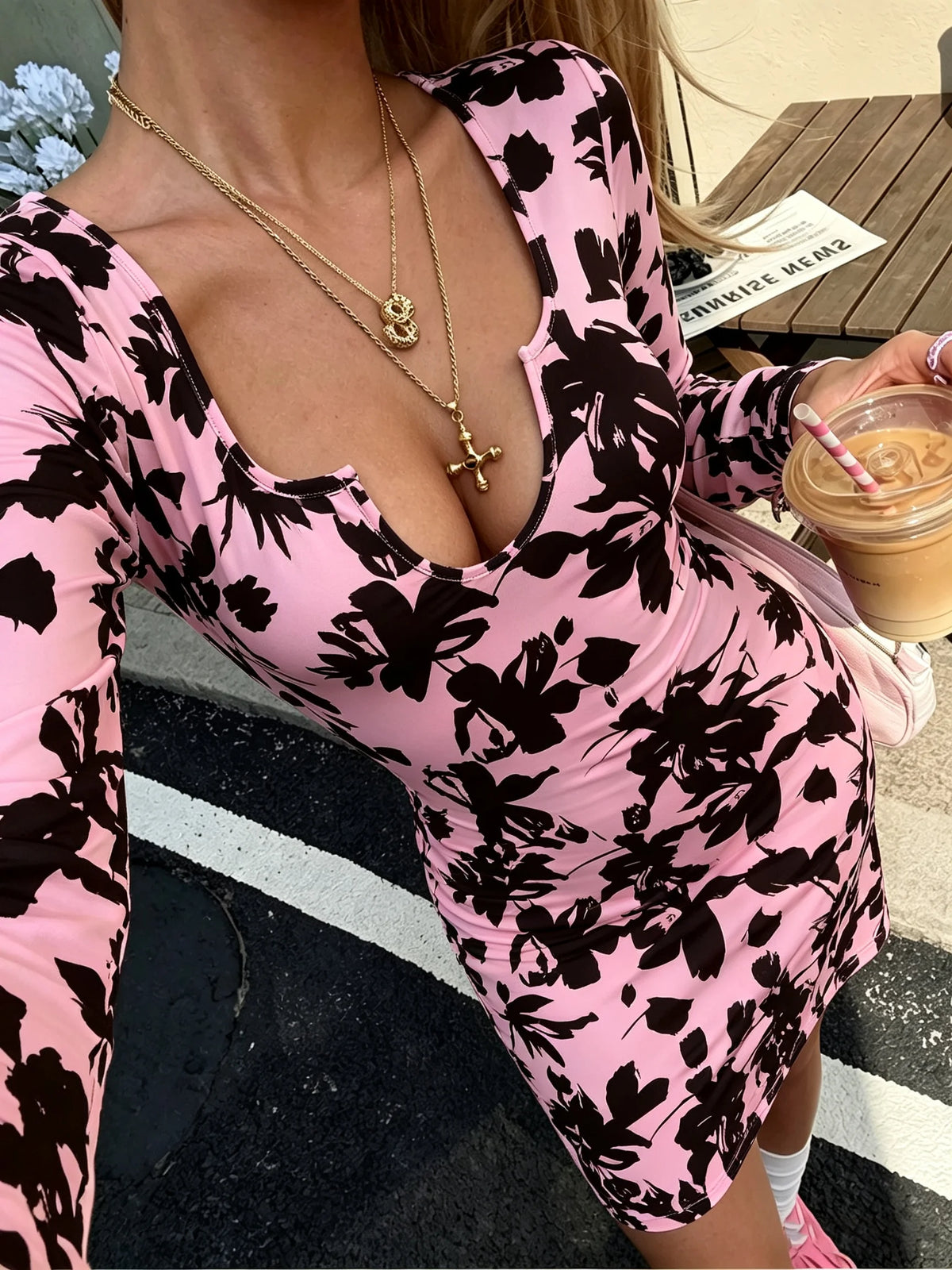 SABINE FLORAL MINI DRESS