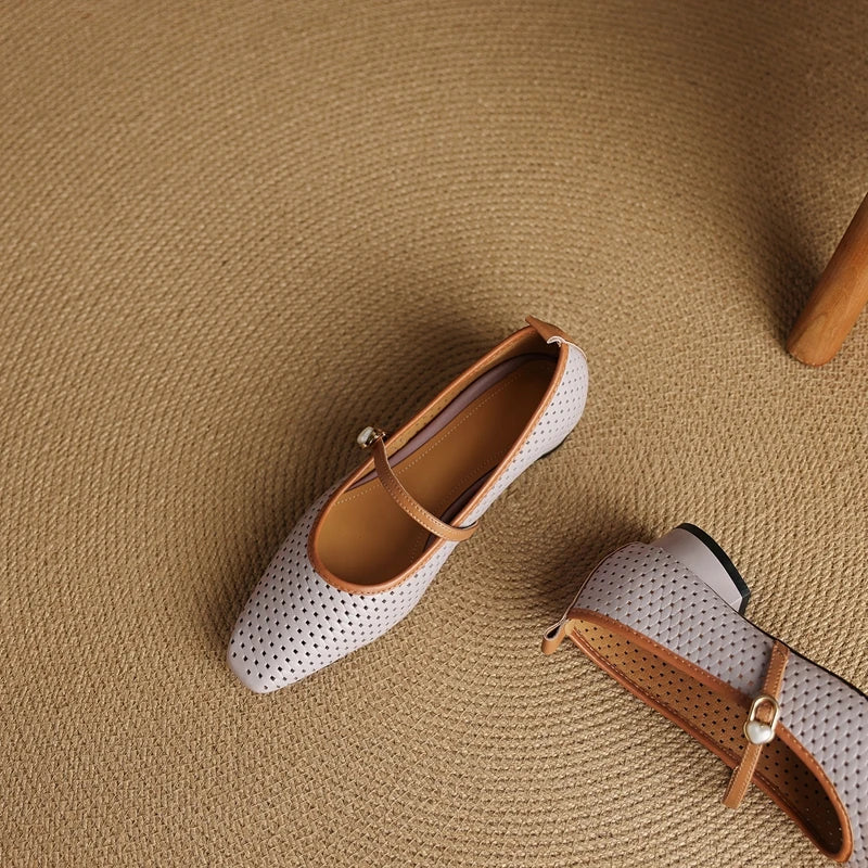 RAIKA GENUINE LEATHER MARY JANES