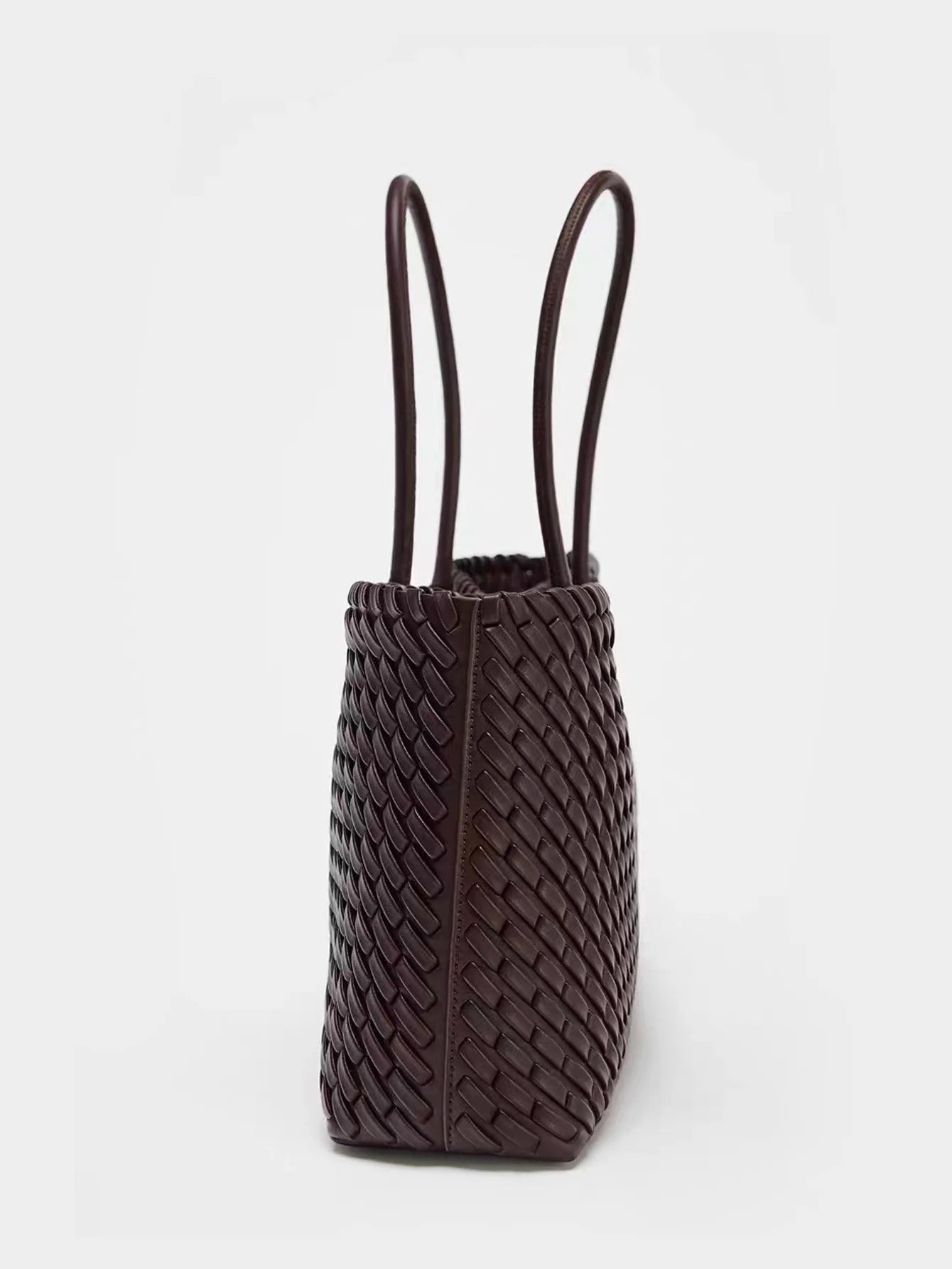 DARIA WOVEN LEATHER HANDBAG