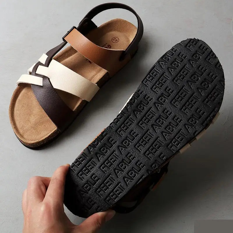 RAVELLO LEATHER SANDALS