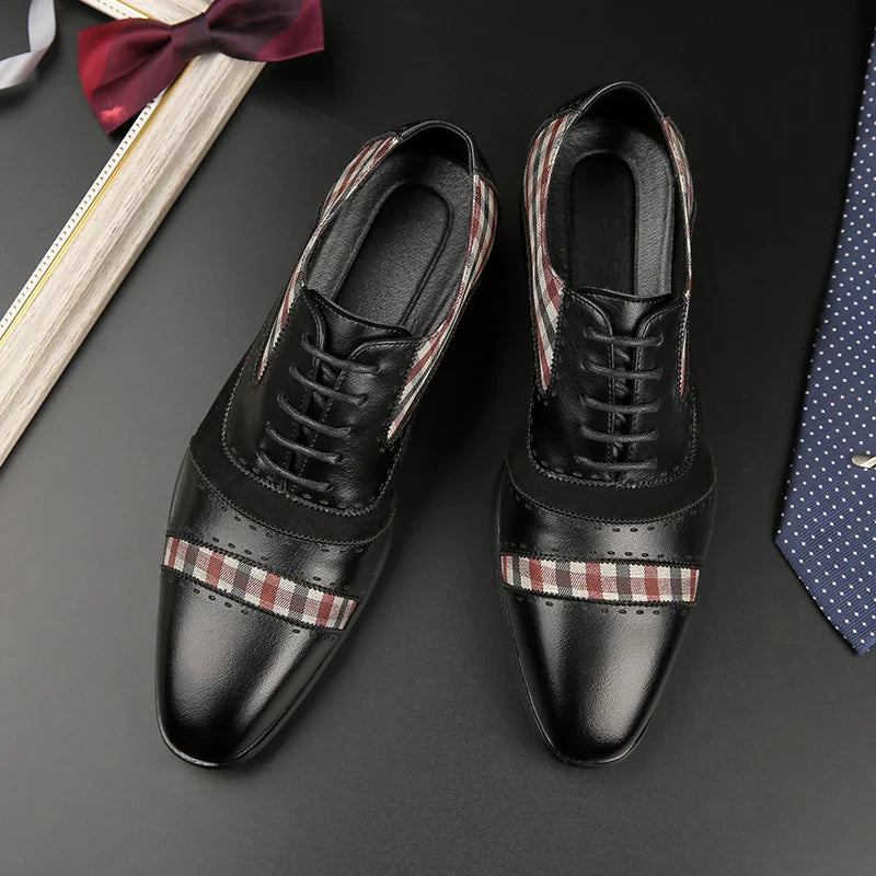 EVANDER CHECK OXFORDS