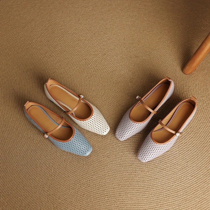 RAIKA GENUINE LEATHER MARY JANES