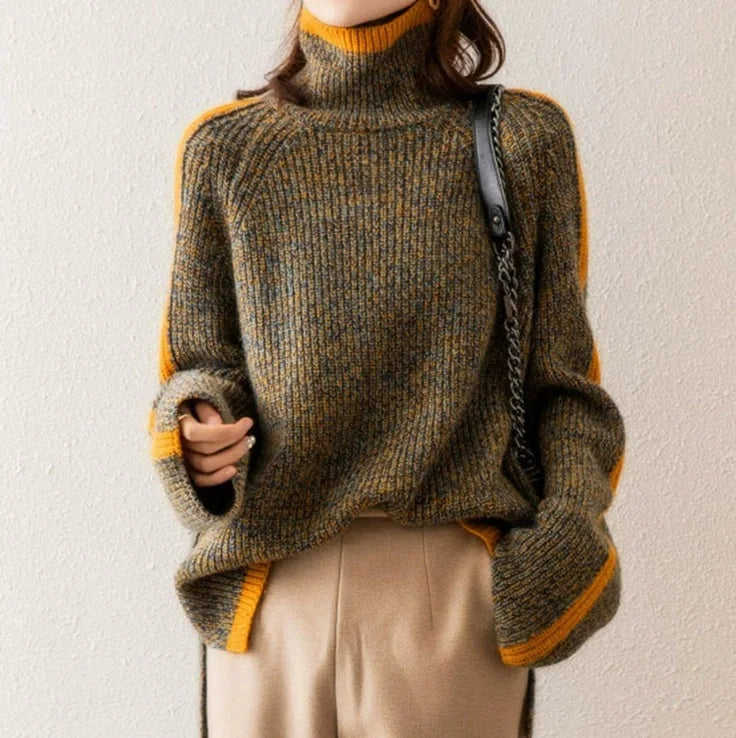 BRIELLE CONTRAST SWEATER