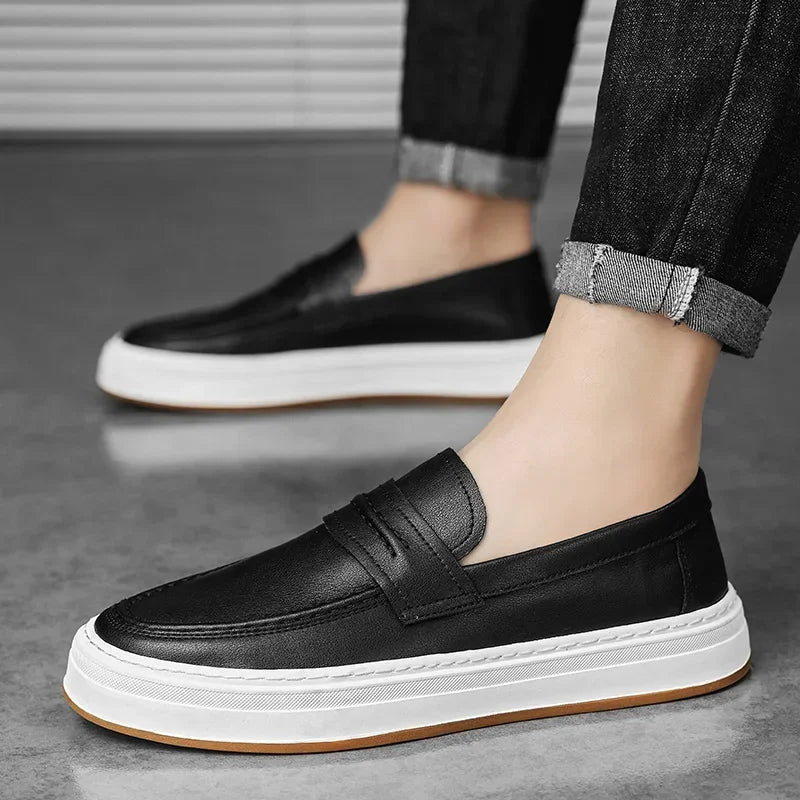 Mocasines Moico de cuero genuino
