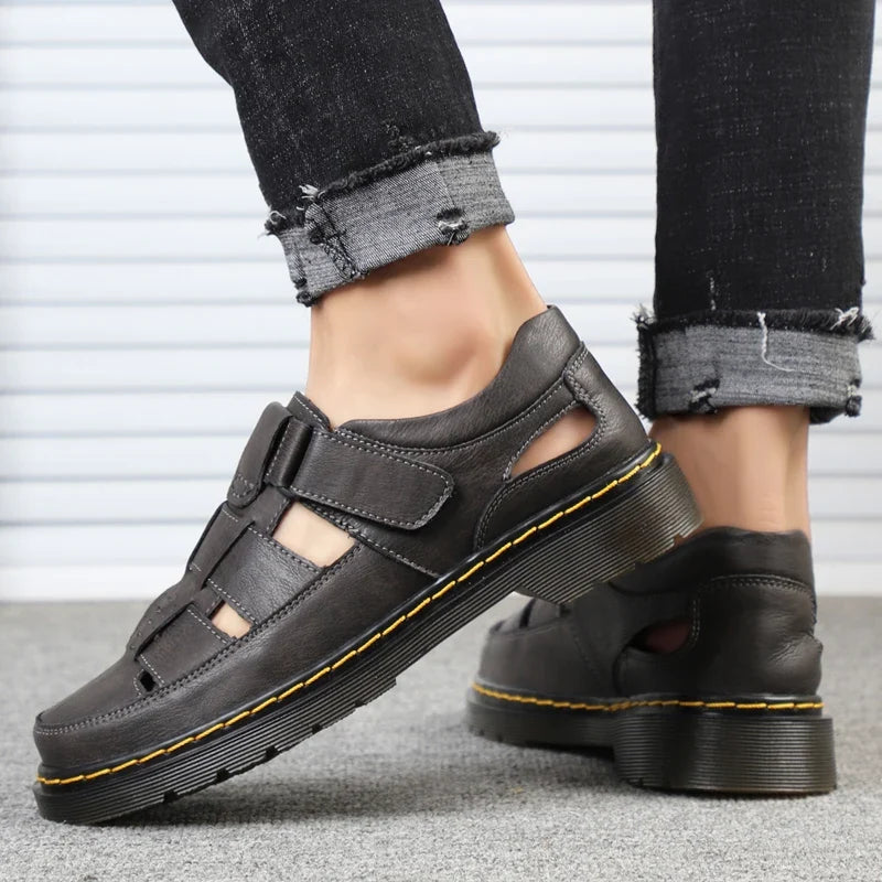Sandalias Travi de cuero genuino