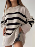 Aurelia Oversize-Pullover mit Streifen