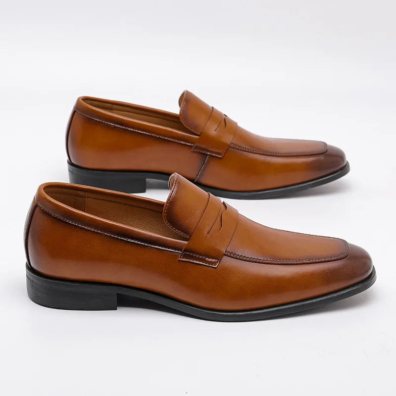 Malric loafers i läder