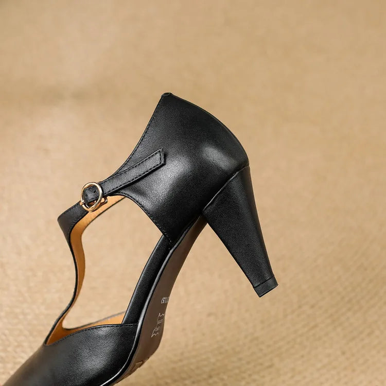 TRIANA GENUINE LEATHER HEELS