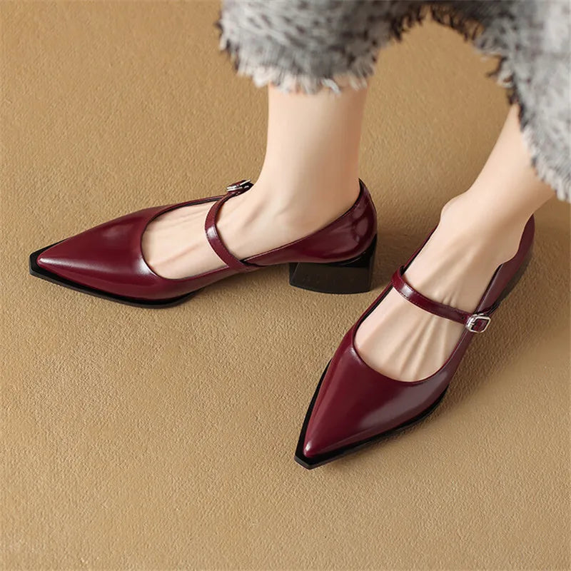Tacones Allure de cuero genuino