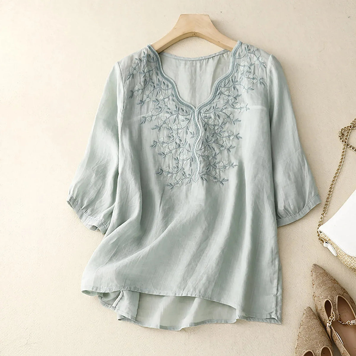 Blusa Jasmine in misto cotone