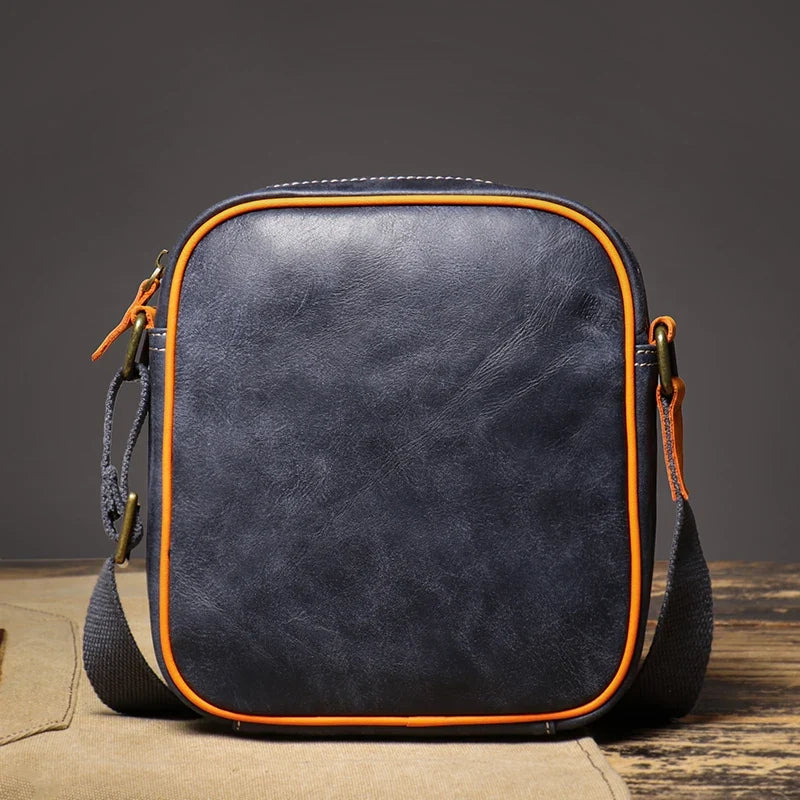 Asher crossbodytas van echt leer