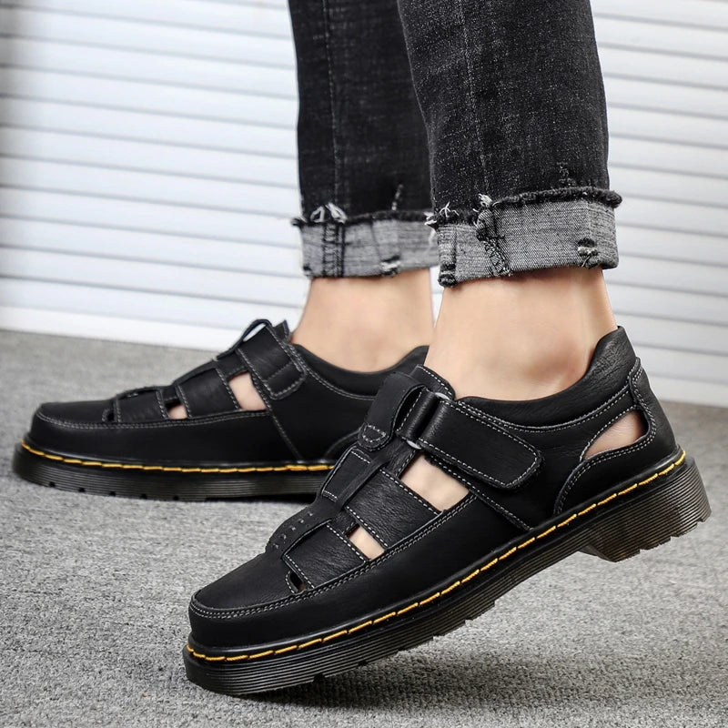 Sandalias Travi de cuero genuino