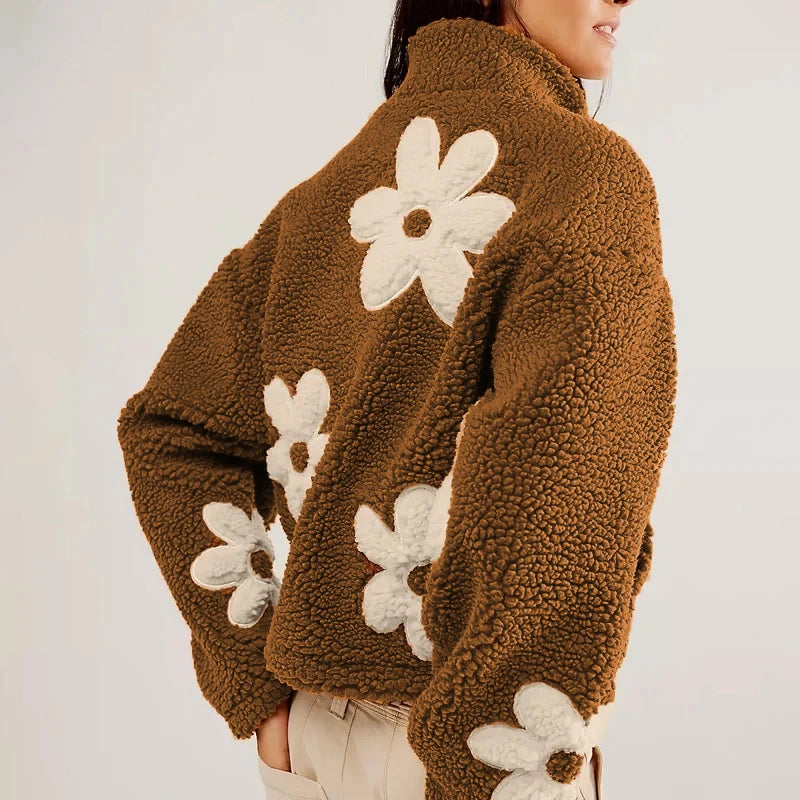 AMELIE FLORAL TEDDY JACKET