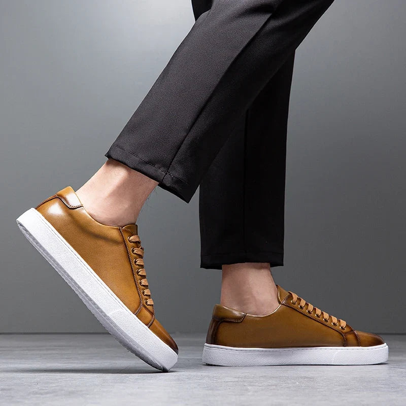 Maver sneakers i ægte læder