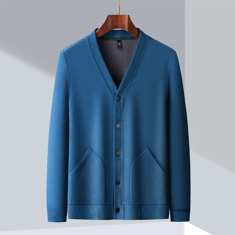 Cardigan classico con scollo a V