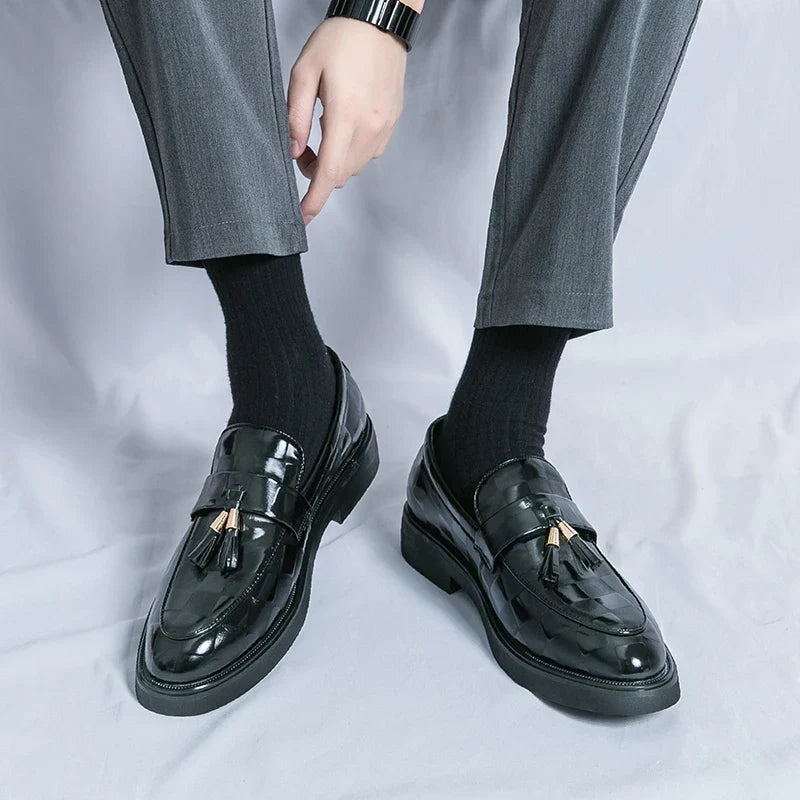 Lorenzo loafers i äkta läder